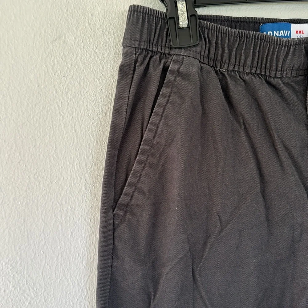 Old Navy boy’s dark gray taper built-in flex cotton chino pants size XXL